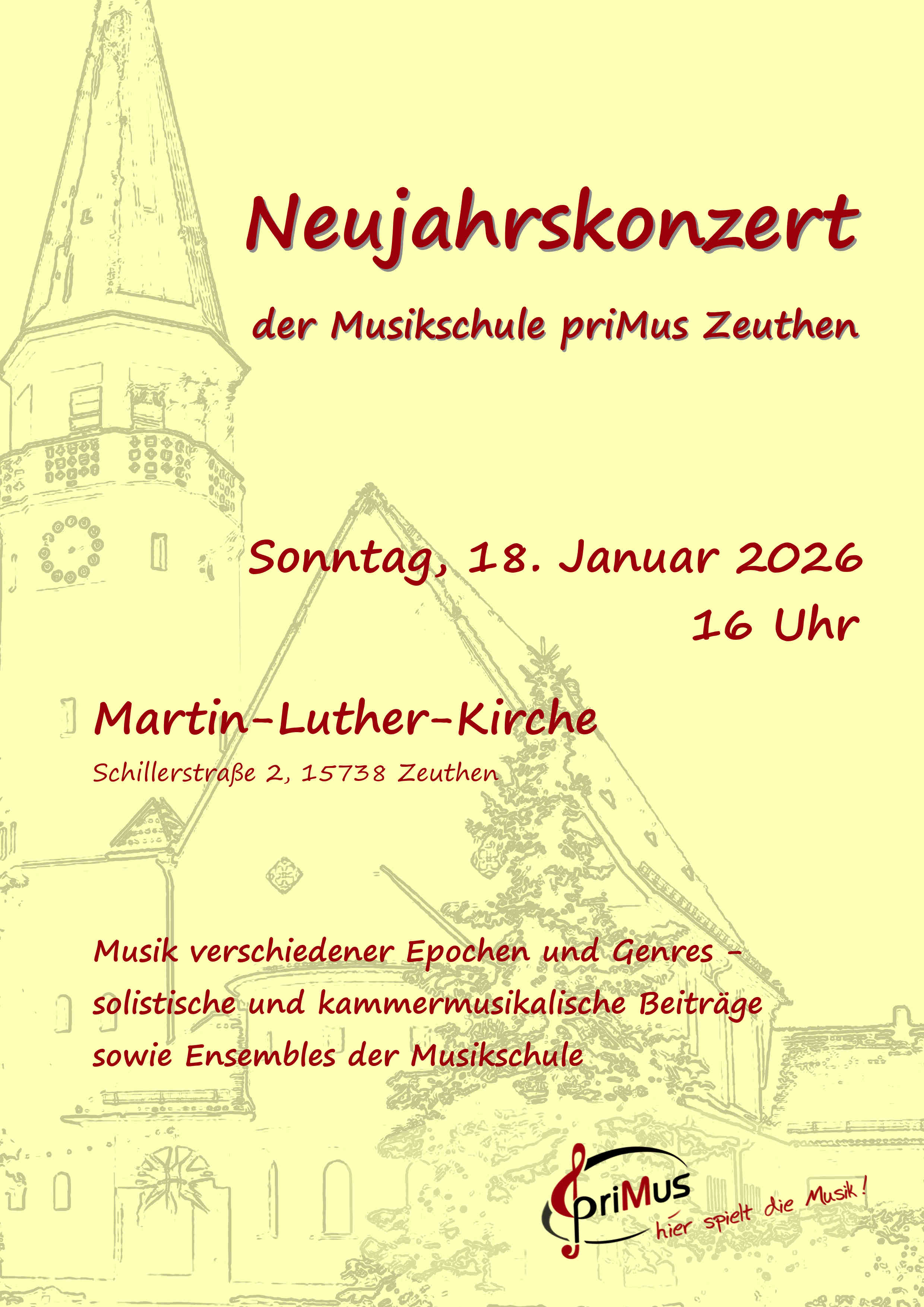 Plakat zum Neujahrskonzert